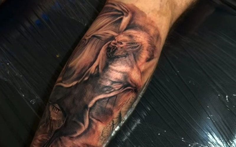 Dominik Mysterio Gets Insane Leg Tattoo