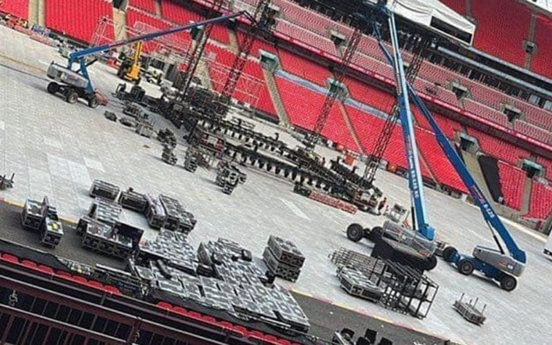 First Look At AEW All In Stage Construction In London