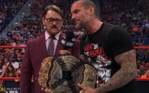 Reason Behind CM Punk’s Spray-Painted X On ‘Real’ AEW World Title AEW Not Officially Recognizing CM Punk As Real World Champion
