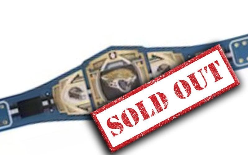 Fanatics Claims WWE Jacksonville Jaguars Title Belts Sold Out