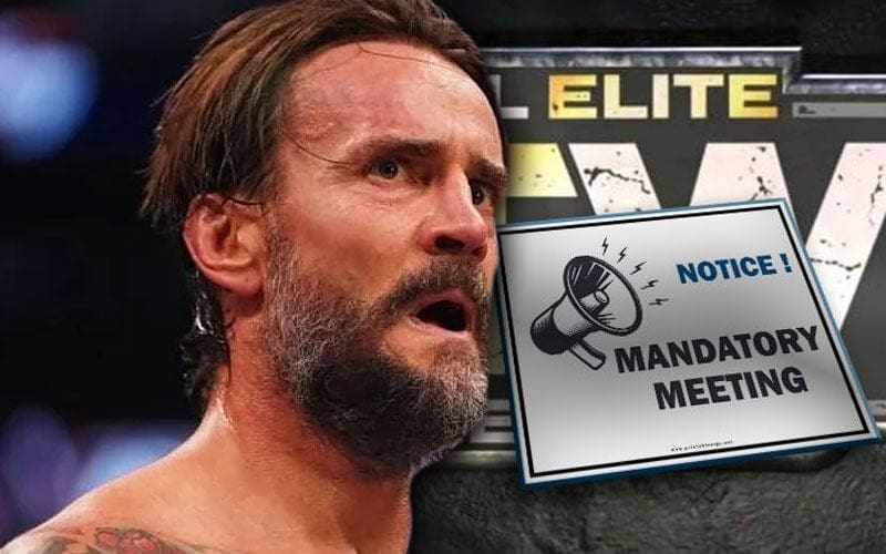 AEW Held Backstage Meeting About CM Punk Release Before Collision
