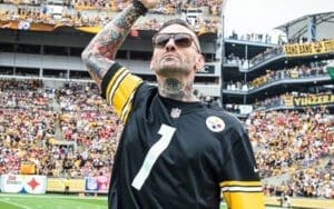 Corey Graves Leads In Pittsburgh Steelers Terrible Towel Twirl