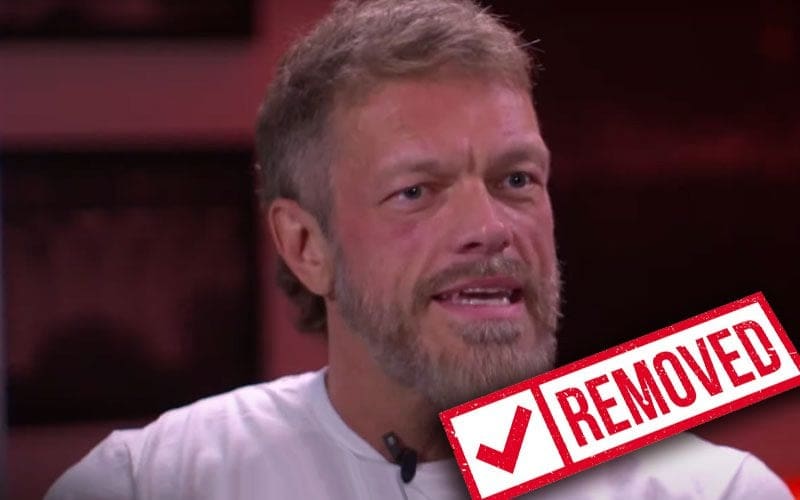 Edge Removed From WWE’s Internal Roster