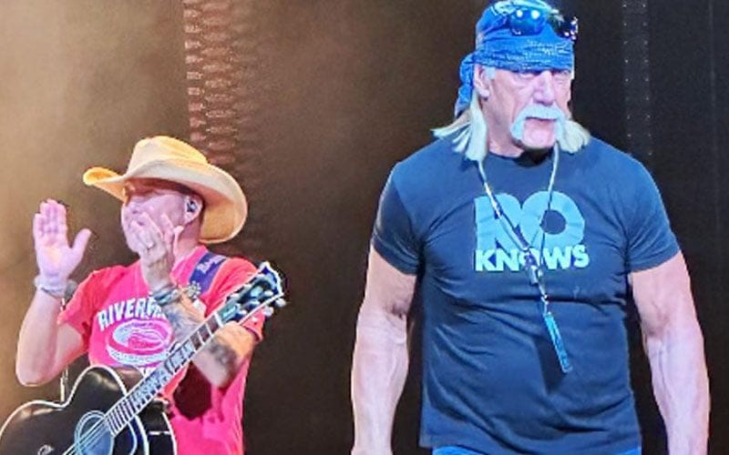 WWE Legend Hulk Hogan and Jason Aldean Share the Stage for a Special Event