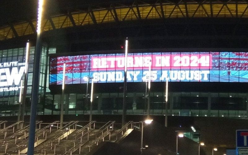 London’s Wembley Stadium Creates Buzz by Promoting AEW All In During WWE Tour