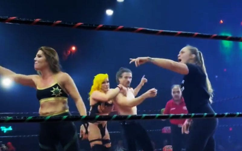 Ronda Rousey Makes a Surprise Ring Return at Lucha VaVOOM Event