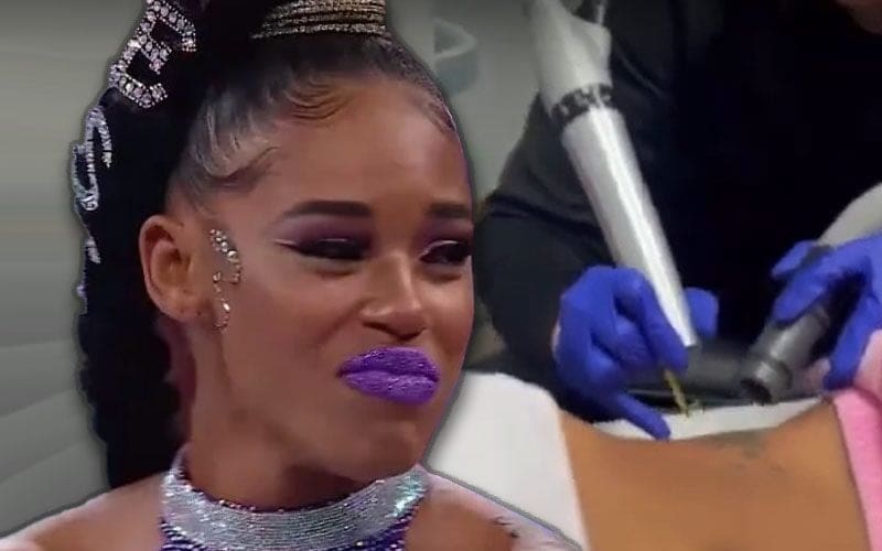 Bianca Belair Goes Through Torturous Process Of Tattoo Removal