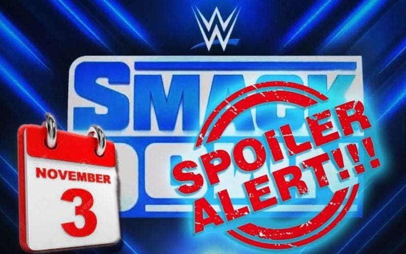 Spoilers On WWE’s Current Blueprint for November 3rd SmackDown