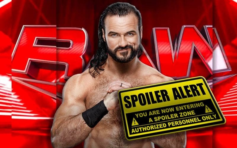Spoiler On WWE’s Plan For Drew McIntyre On RAW