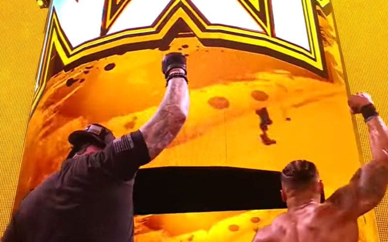 The Undertaker & Carmelo Hayes Perform Iconic Pose After WWE NXT Concludes