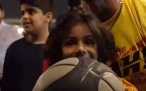 LA Knight Shoots Hoops with Young Fan Ahead of WWE Crown Jewel