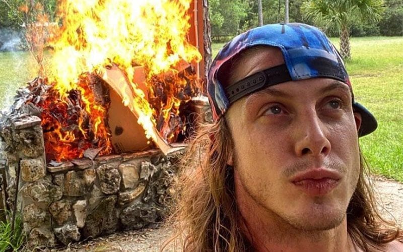 Ex-WWE Star Matt Riddle Causes a Raging Inferno to Promote His Cannabis Strain