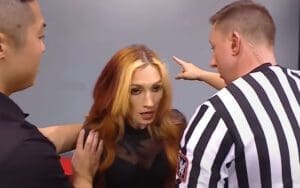 Unseen Footage of Becky Lynch Being Escorted Away After Possible Injury During 11/6 WWE RAW Unseen Footage of Becky Lynch Being Escorted Away After Possible Injury During 11/6 WWE RAW
