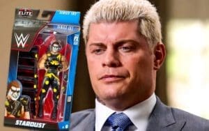 Cody Rhodes Secretly Covers Up Stardust Merchandise During WWE Shop Commercial Shoot Cody Rhodes Secretly Covers Up Stardust Merchandise During WWE Shop Commercial Shoot