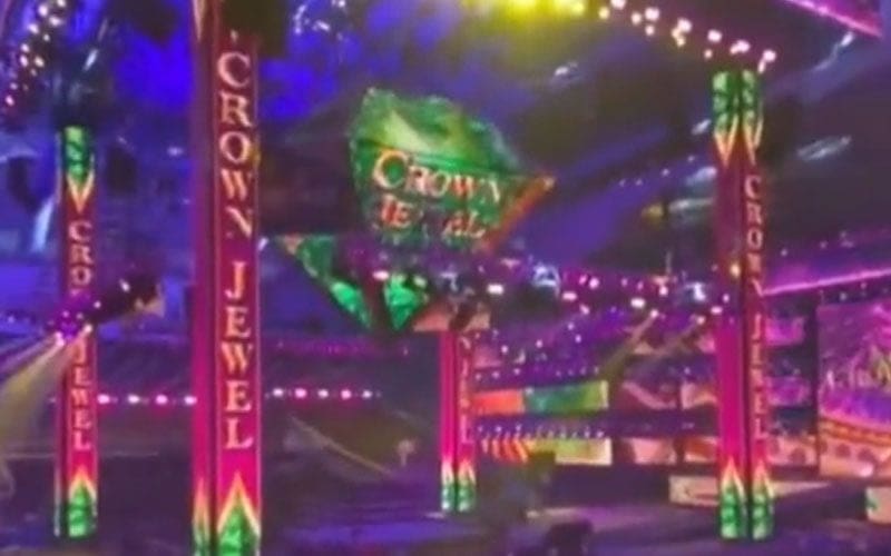 First Look at WWE Crown Jewel’s Stage Setup