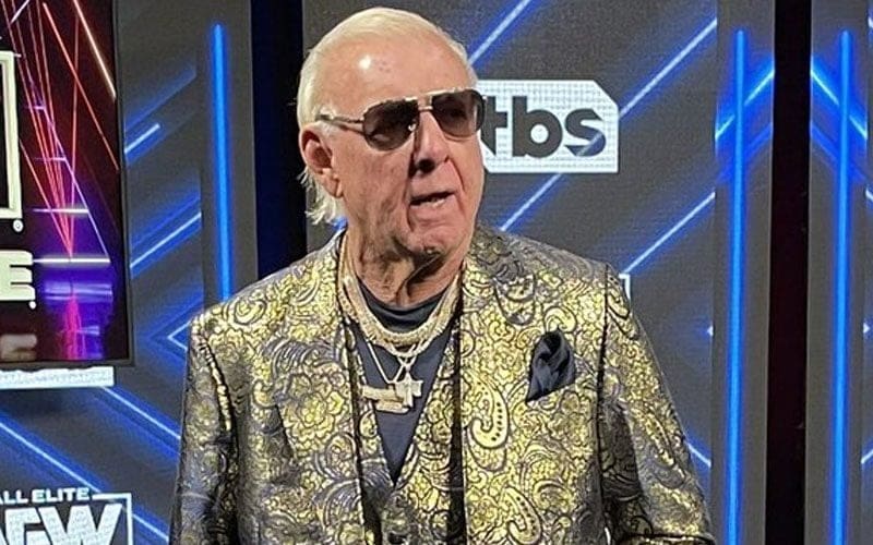Ric Flair Styling and Profiling Backstage At 11/29 AEW Dynamite