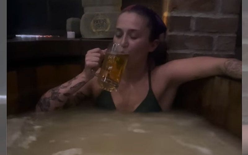 Tegan Nox Celebrates Birthday with Some Cold Ones in a Hot Tub