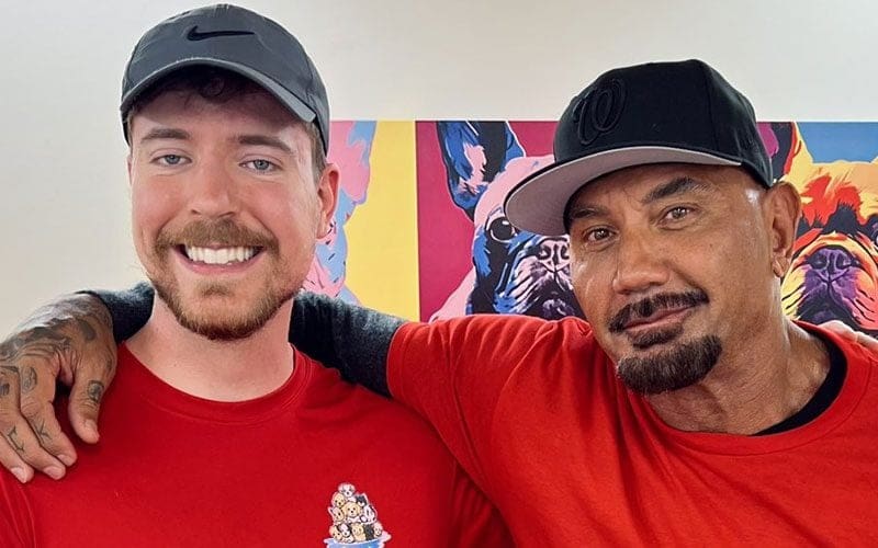 Batista Joins Forces with Mr. Beast to Aid Dogs in Need