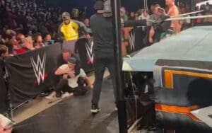 Fan Jumps The Rail to Attack Grayson Waller at WWE Live Event