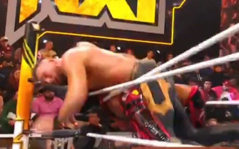 Bloody Botched Spot Breaks Turnbuckle During 12/12 WWE NXT