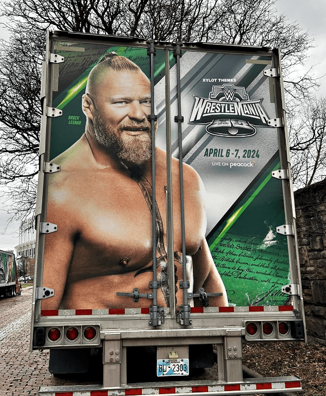 WWE está promocionando la presencia de Brock Lesnar en WrestleMania 40