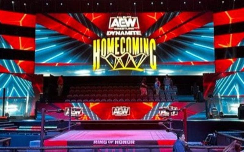 First Look At Daily’s Place Staging For AEW Homecoming Dynamite