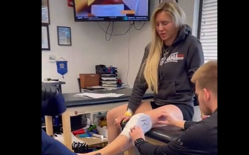 Charlotte Flair Shares Rehabilitation Footage Just a Day After Knee Surgery