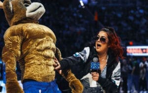 Bayley Makes Huge Splash At Bucks Game Ahead of 3/22 WWE Smackdown Bayley Makes Huge Splash At Bucks Game Ahead of 3/22 WWE Smackdown