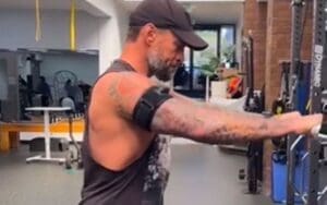 CM Punk Seen Without Cast Six Weeks After Triceps Surgery CM Punk Seen Without Cast Six Weeks After Triceps Surgery
