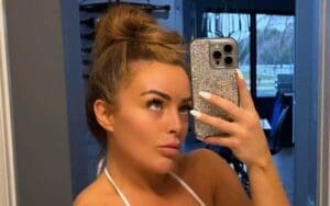 Ex-WWE Star Mandy Rose Dazzles For Her OnlyFans Platform In White Bikini Photo Drop