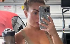 Mandy Rose Plugs SKIMS Swimwear In Bikini Photo Drop