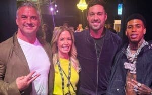 Shane McMahon Links Up With NLE Choppa at Lakers Game Shane McMahon Links Up With NLE Choppa at Lakers Game