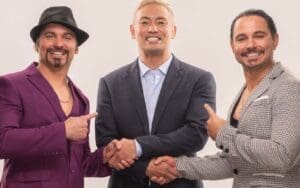 The Young Bucks Seemingly Mimic Triple H's Finger-Pointing Pose After Kazuchika Okada's AEW Debut