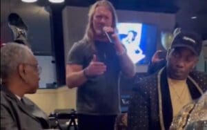 Chris Jericho Gives Heartfelt Speech for Swerve Strickland’s AEW Title Win at Dinner Party Chris Jericho Gives Heartfelt Speech for Swerve Strickland's AEW Title Win at Dinner Party