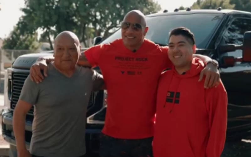 The Rock Remembers His Dad By Helping Father-Son Duo With Similar Story
