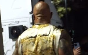 The Rock Shown Leaving The Building After Cody Rhodes Confrontation on 4/8 WWE RAW
