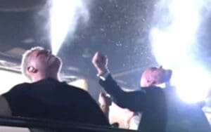 Triple H & Pat McAfee Do Iconic Water Spit at WWE World