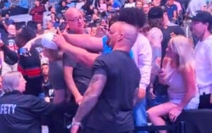 Fan Takes Nasty Fall in Front of Randy Orton at UFC Fight Night Fan Takes Nasty Fall in Front of Randy Orton at UFC Fight Night