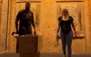 Nikkita Lyons Dabbles in Axe Throwing Amidst Injury Setback