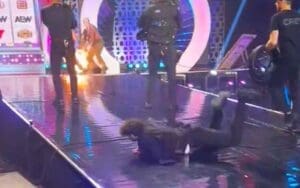 Tony Khan Rolls Down the Ramp to Avoid Danger During 2024 AEW Double or Nothing