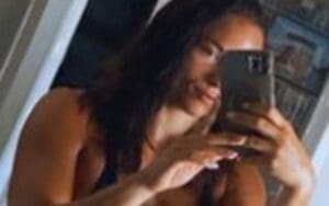 WWE’s Kiana James Displays Toned Physique in Mirror Selfie After Pool Dip WWE's Kiana James Displays Toned Physique in Mirror Selfie After Pool Dip