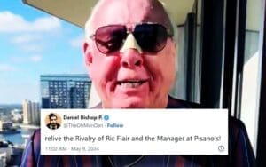 WWE’s Twitter Account Trolled for Promoting Ric Flair After Restaurant Fiasco WWE's Twitter Account Trolled for Promoting Ric Flair After Restaurant Fiasco