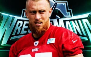 George Kittle Received Warning from 49ers GM Over WrestleMania 39 Appearance George Kittle Received Warning from 49ers GM Over WrestleMania 39 Appearance