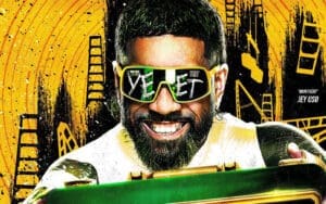 Jey Uso Front and Center in 2024 WWE Money in the Bank Poster Jey Uso Front and Center in 2024 WWE Money in the Bank Poster