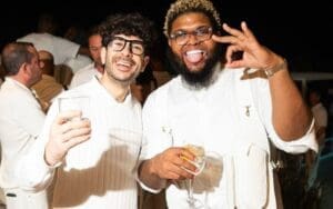 Tony Khan Attends Michael Rubin’s Star-Studded White Party Tony Khan Attends Michael Rubin's Star-Studded White Party