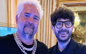 Tony Khan Links Up With Guy Fieri During Paris Trip Amid Warner Bros. Discovery Talks