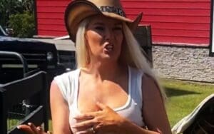 Ex WWE Superstar Lacey Evans Explodes at Photographer Over Hose Mishap During Photoshoot Ex WWE Superstar Lacey Evans Explodes at Photographer Over Hose Mishap During Photoshoot