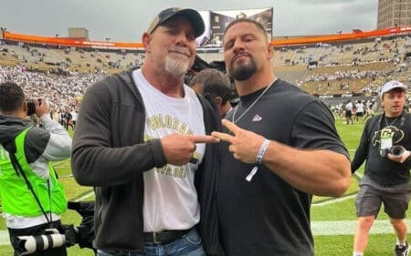 Goldberg & Bron Breakker Link Up at University of Colorado Game