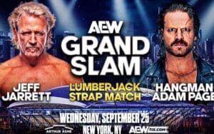 Hangman Page vs. Jeff Jarrett Lumberjack Strap Match Confirmed for AEW Collision Grand Slam Hangman Page vs. Jeff Jarrett Lumberjack Strap Match Confirmed for AEW Collision Grand Slam