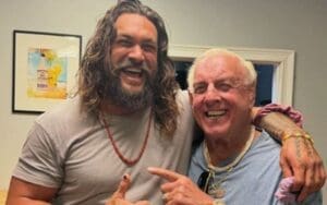 Ric Flair Links Up with Jason Momoa in Surprise Meeting
